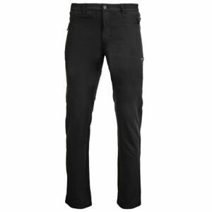 ALPINE PRO HEIRUN Pánske softshellové nohavice, čierna, veľkosť