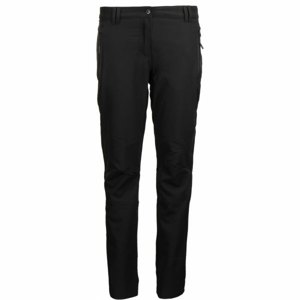 ALPINE PRO NINGALA Dámske softshellové nohavice, čierna, veľkosť 34