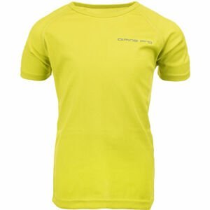 ALPINE PRO HONO Detské tričko, žltá,sivá, veľkosť