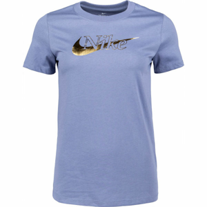 Nike NSW TEE ICON CLASH 1 W Dámske tričko, svetlomodrá,zlatá, veľkosť
