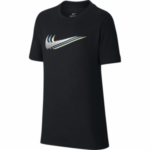 Nike NSW TEE TRIPLE SWOOSH U čierna L - Detské tričko