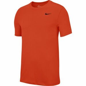 Nike DRY TEE DFC CREW SOLID M Pánske tréningové tričko, oranžová,čierna, veľkosť