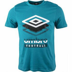 Umbro FW TRIO STACK GRAPHIC TEE Pánske tričko, tyrkysová,biela,čierna, veľkosť