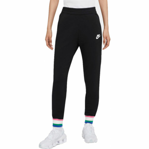 Nike NSW HRTG PANT FLC W Dámske tepláky, čierna,biela, veľkosť