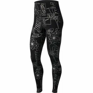 Nike NSW ICN CLSH TIGHT AOP W čierna L - Dámske legíny