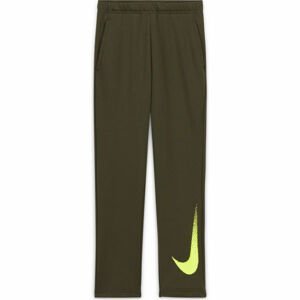 Nike DRY FLC PANT GFX2 B Chlapčenské nohavice, khaki, veľkosť