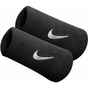 Nike SWOOSH DOUBLEWIDE WRISTBAND Potítko, čierna, veľkosť OS