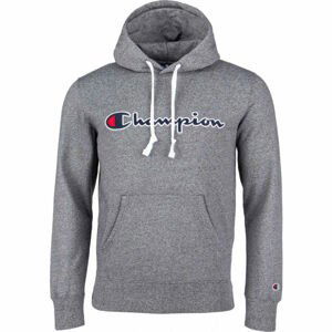 Champion HOODED SWEATSHIRT  M - Pánska mikina Champion HOODED SWEATSHIRT ponúka jednodielny dizajn s klasickým logom značky na hrudi.