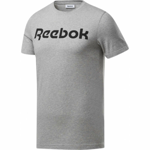 Reebok GRAPHIC SERIES REEBOK LINEAR READ TEE Pánske tričko, sivá, veľkosť S