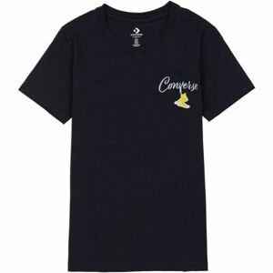 Converse WOMENS HANGIN OUT CLASSIC TEE Dámske tričko, čierna, veľkosť S