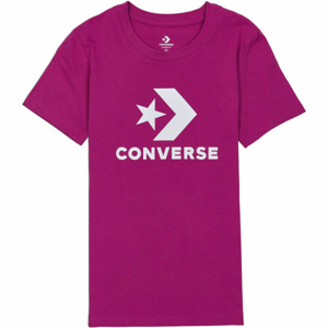 Converse STAR CHEVRON TEE Dámske tričko, vínová, veľkosť XS
