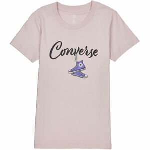 Converse HANGIN OUT CHUCK CLASSIC TEE Dámske tričko, ružová, veľkosť M