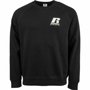 Russell Athletic CREWNECK RAGLAN SWEATSHIRT Pánska mikina, čierna, veľkosť L