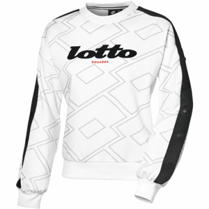 Lotto ATHLETICA CLASSIC W II SWEAT RN PRT FT biela XL - Dámska mikina