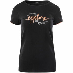 Hi-Tec SOLERO Dámske tričko, čierna,lososová, veľkosť
