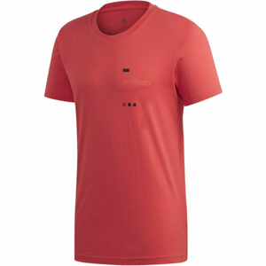 adidas TERREX GFX TEE červená 2XL - Pánske tričko