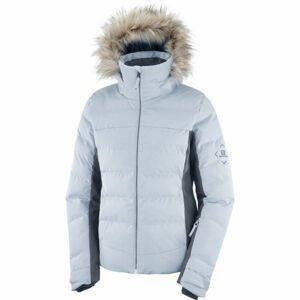 Salomon STORMCOZY JACKET W Dámska lyžiarska bunda, svetlomodrá, veľkosť XL