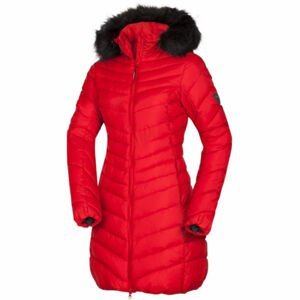 Northfinder VONILA Dámska dlhá zimná bunda, červená, veľkosť L