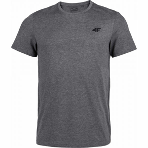 4F MEN´S T-SHIRT sivá S - Pánske tričko