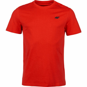 4F MEN´S T-SHIRT červená XL - Pánske tričko