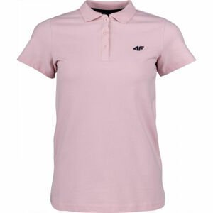 4F WOMEN´S T-SHIRT ružová S - Dámske polo tričko