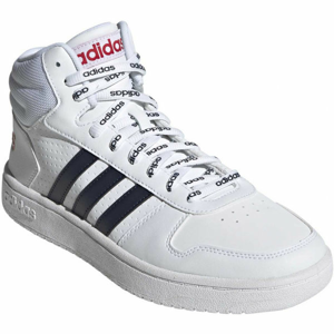 adidas HOOPS 2.0 MID biela 8 - Pánska voľnočasová obuv