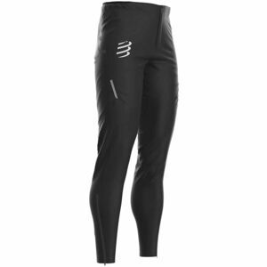 Compressport HURRICANE WATERPROOF 10/10 Pánske bežecké nohavice, čierna, veľkosť L