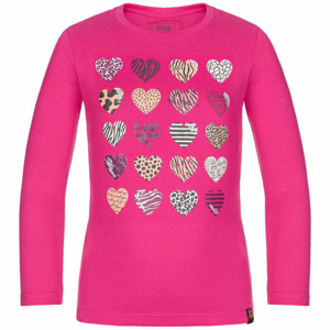 Loap BAMISE Dievčenské tričko, ružová, veľkosť 122-128