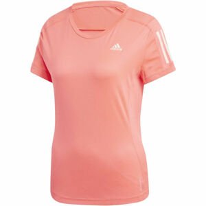 adidas OWN THE RUN TEE Dámske bežecké tričko, oranžová,biela, veľkosť