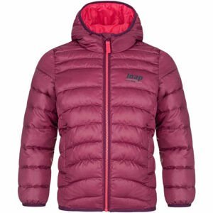 Loap INOY Detská zimná bunda, ružová, veľkosť 112-116