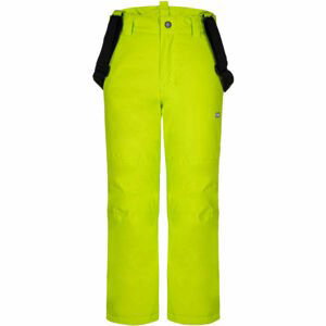 Loap FUXI Detské lyžiarske nohavice, zelená, veľkosť 158