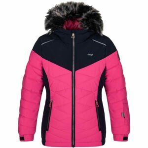 Loap OKIE Detská lyžiarska bunda, ružová, veľkosť 128