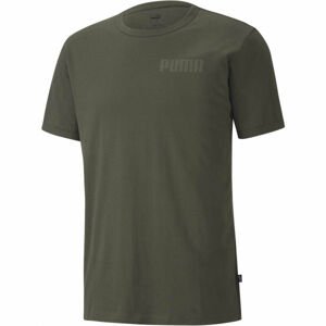 Puma MODERN BASICS TEE Pánske tričko, kaki, veľkosť L