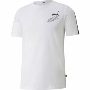 Puma AMPLIFIED TEE Pánske tričko, biela,čierna, veľkosť