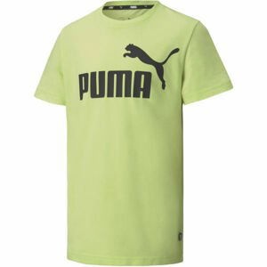 Puma ESS LOGO TEE B Pánske tričko, svetlo zelená, veľkosť 152
