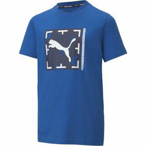 Puma ACTIVE SPORTS GRAPHIC TEE B Pánske tričko, modrá, veľkosť 128