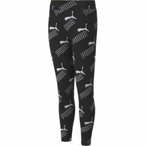 Puma AMPLIFIED LEGGINGS G Dievčenské legíny, čierna, veľkosť