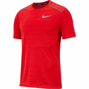 Nike DRY MILER TOP SS M červená L - Pánske bežecké tričko