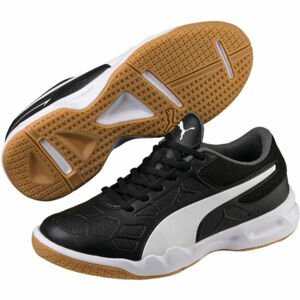 Puma TENAZ JR Juniorská halová obuv, čierna, veľkosť 36