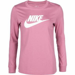 Nike SPORTSWEAR ružová S - Dámske tričko s dlhým rukávom