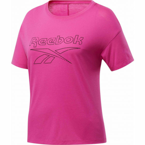 Reebok WOR SUP BL TEE Dámske tričko, ružová, veľkosť M