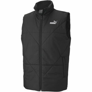 Puma ESS+ PADDED VEST Prešívaná bunda, čierna, veľkosť S