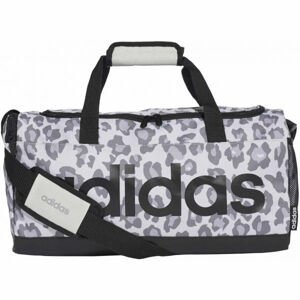 adidas LINEAR LEOPARD DUFFEL S Športová taška, sivá, veľkosť UNI