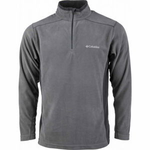 Columbia KLAMATH RANGE II HALF ZIP Pánska outdoorová mikina, sivá, veľkosť