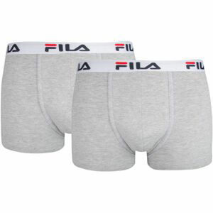 Fila MAN BOXERS 2 PACK Pánske boxerky, sivá, veľkosť S