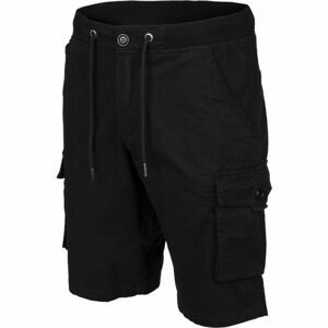 Willard ASVALD Pánske plátené šortky, čierna, veľkosť XXXL