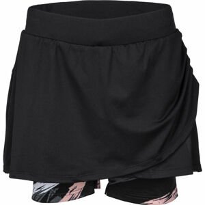 Fitforce LENA Dámska bežecká sukňa 2v1, čierna, veľkosť L