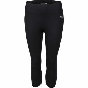 Fitforce SLOANE Dámske 3/4 fitness nohavice, čierna, veľkosť XS
