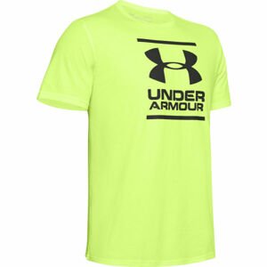 Under Armour GL FOUNDATION SS T Pánske tričko, reflexný neón, veľkosť XL