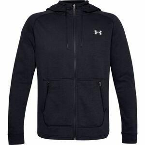 Under Armour CHARGED COTTON FLC FZ HD Pánska mikina, čierna, veľkosť M